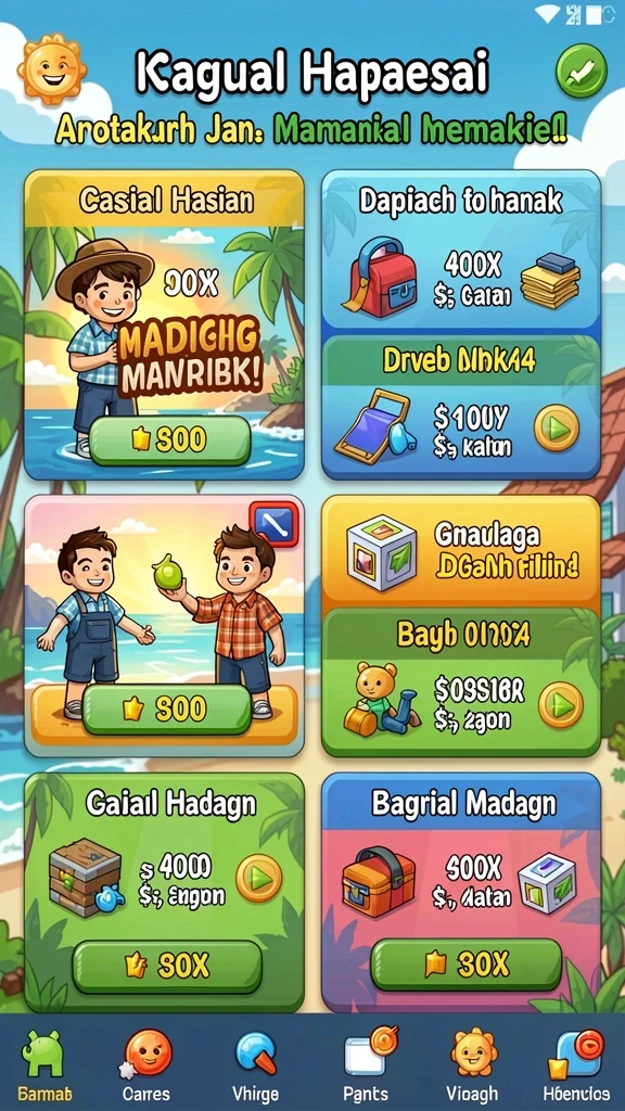 lkopen - Screenshot memperlihatkan hadiah menarik dalam game.